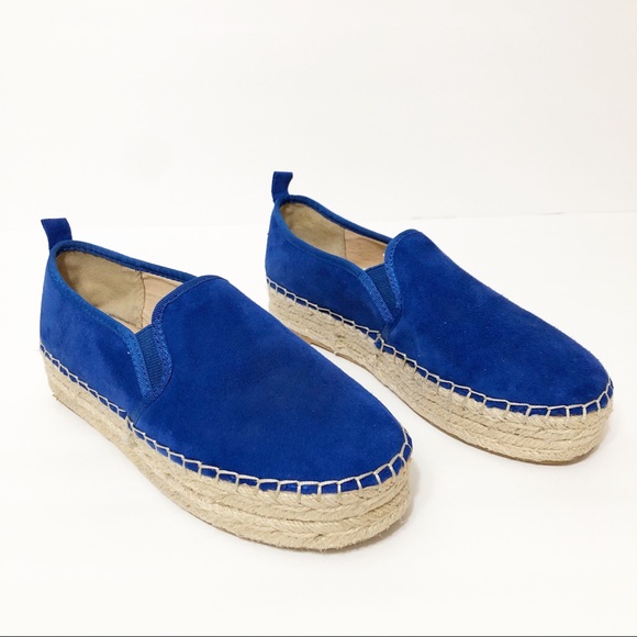 Sam Edelman Carrin Espadrille Nautical Blue Suede - Picture 5 of 8